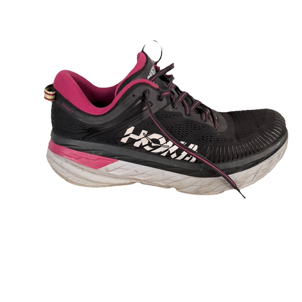 Hoka One One Bondi 7 Blue Graphite/Festival Fuchsia Women‎ SZ-10/UK SZ-8.5